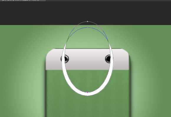 ‘PS绘制精致的抹茶绿购物袋图标‘