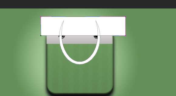 ‘PS绘制精致的抹茶绿购物袋图标‘