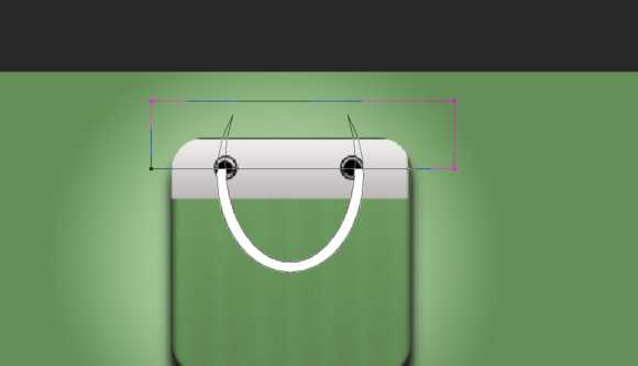 ‘PS绘制精致的抹茶绿购物袋图标‘