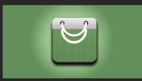 ‘PS绘制精致的抹茶绿购物袋图标‘