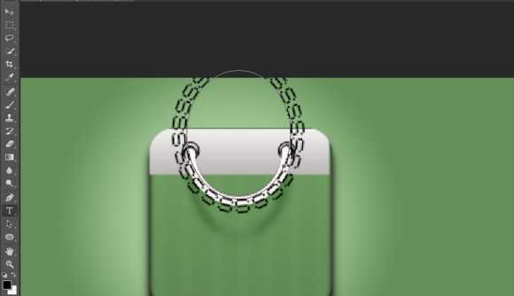 ‘PS绘制精致的抹茶绿购物袋图标‘