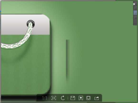 ‘PS绘制精致的抹茶绿购物袋图标‘