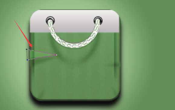 ‘PS绘制精致的抹茶绿购物袋图标‘