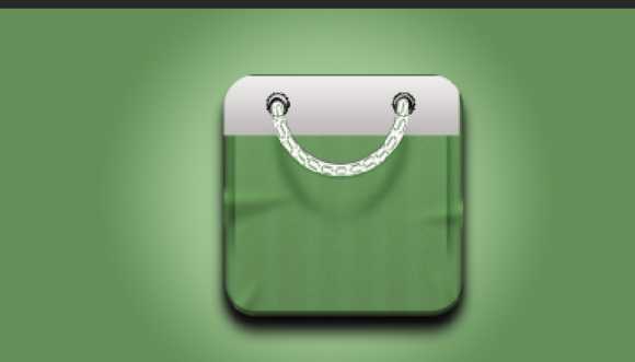 ‘PS绘制精致的抹茶绿购物袋图标‘