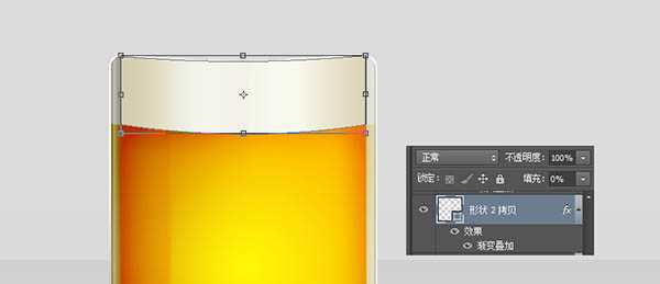 ‘Photoshop制作一杯溢出泡沫的啤酒杯‘