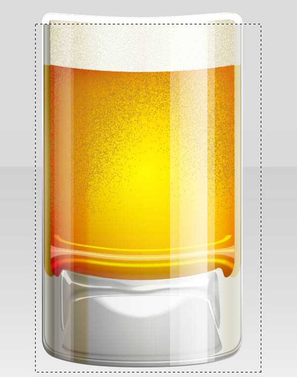 ‘Photoshop制作一杯溢出泡沫的啤酒杯‘