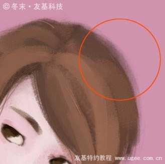 ‘photoshop鼠绘可爱的围红围巾的小女孩‘