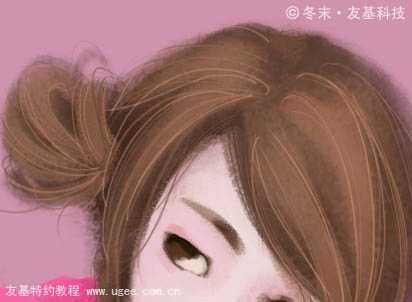 ‘photoshop鼠绘可爱的围红围巾的小女孩‘