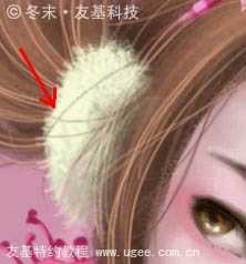 ‘photoshop鼠绘可爱的围红围巾的小女孩‘