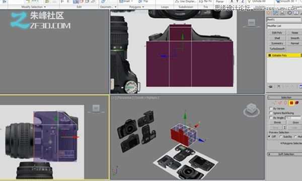 3dsmax制作数码单反照相机建模教程,