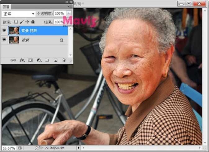 ‘PS修复画笔工具快速减少老人脸部皱纹技巧解析‘