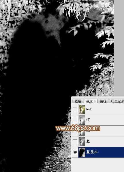 ‘Photoshop给绿树中的人物加上唯美的秋季橙绿色‘