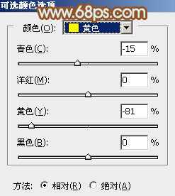 ‘Photoshop给绿树中的人物加上唯美的秋季橙绿色‘
