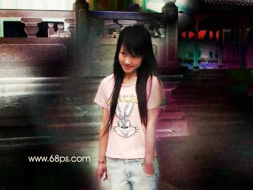 Photoshop丰富照片色彩制作非主流效果