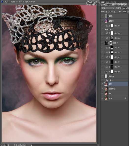 ‘使用Photoshop人像照片商业精修教程‘