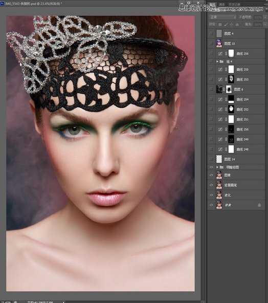 ‘使用Photoshop人像照片商业精修教程‘