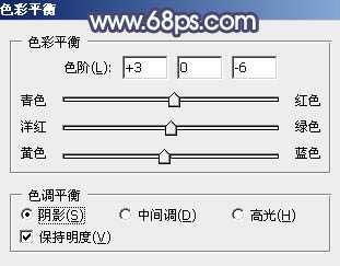 ‘Photoshop打造甜美的青红色秋季外景美女图片‘