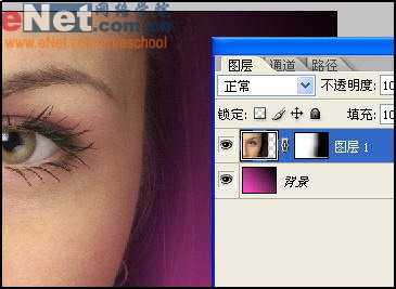 Photoshop教程:MM眼睛艺术处理效果_脚本之家jb51.net网络整理