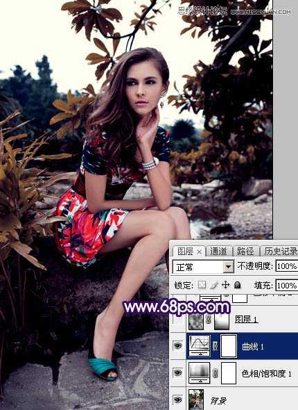 Photoshop调出美女照片欧式大片效果图,PS教程