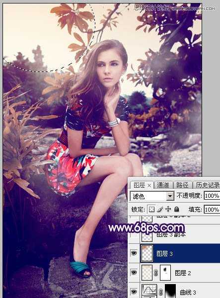 Photoshop调出美女照片欧式大片效果图,PS教程