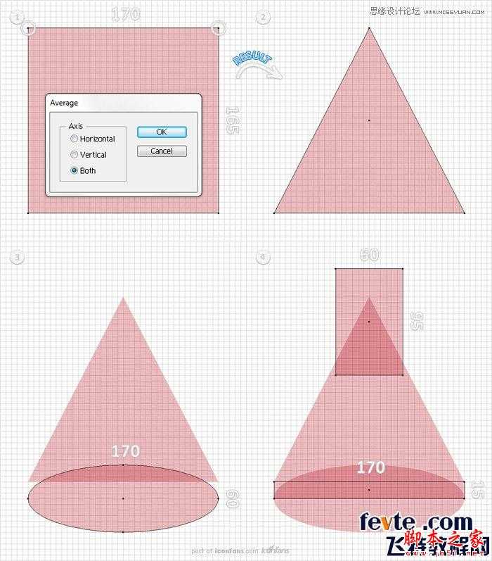 Illustrator制作透明效果的烧瓶图标,脚本之家