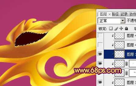 ‘Photoshop制作漂亮简单的金色龙头的教程‘