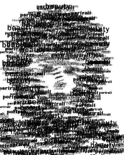 ‘Photoshop打造超酷的彩色文字人像‘