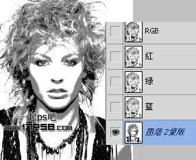 ‘Photoshop打造超酷的彩色文字人像‘