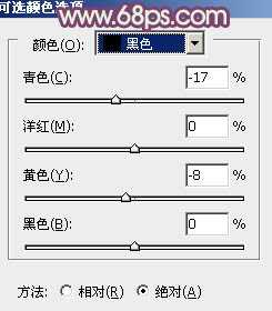‘Photoshop将草原人物图片调制出小清新的黄蓝色‘