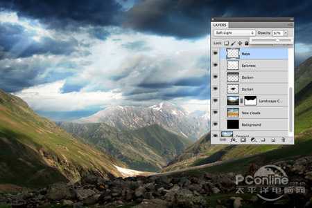 ‘Photoshop打造史诗般的风景图‘