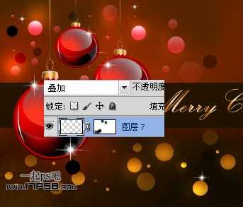 ‘photoshopCS5制作红色的圣诞壁纸效果‘