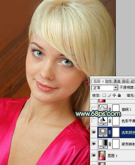 ‘Photoshop打造柔美的暖色美女图片方法‘