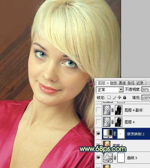 ‘Photoshop打造柔美的暖色美女图片方法‘