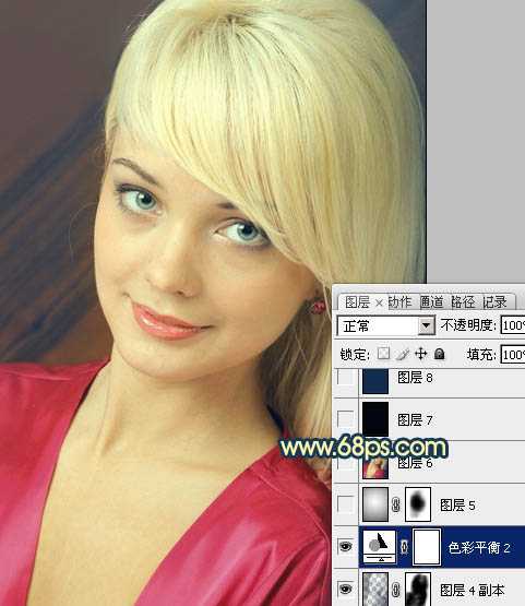 ‘Photoshop打造柔美的暖色美女图片方法‘