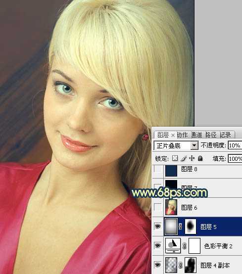 ‘Photoshop打造柔美的暖色美女图片方法‘