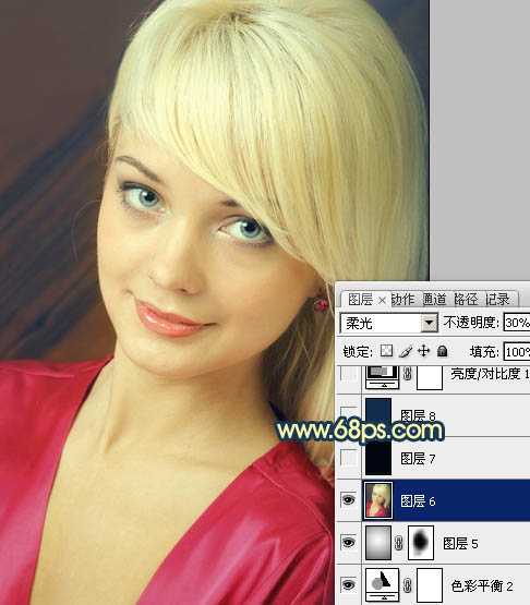 ‘Photoshop打造柔美的暖色美女图片方法‘