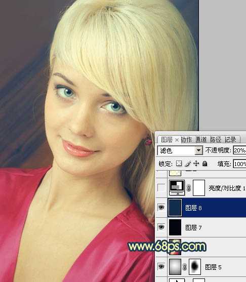 ‘Photoshop打造柔美的暖色美女图片方法‘