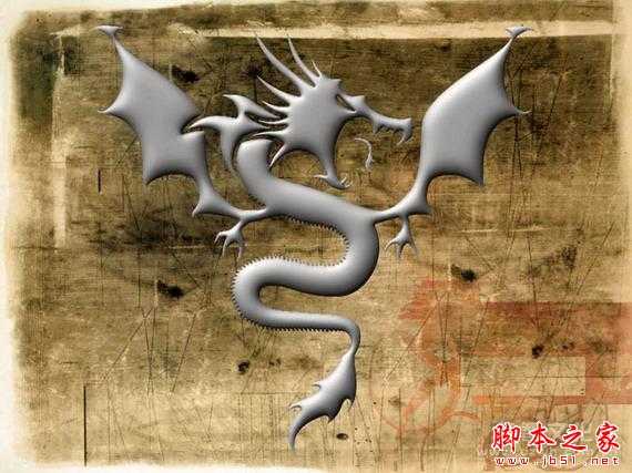‘Photoshop模拟制作白银质感的飞龙效果‘