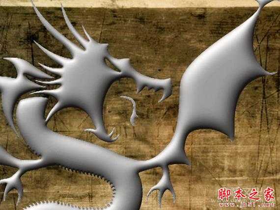‘Photoshop模拟制作白银质感的飞龙效果‘