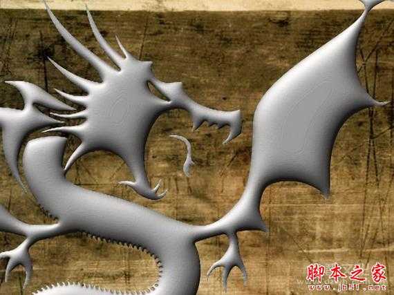 ‘Photoshop模拟制作白银质感的飞龙效果‘