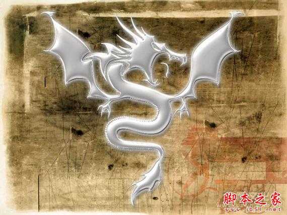 ‘Photoshop模拟制作白银质感的飞龙效果‘