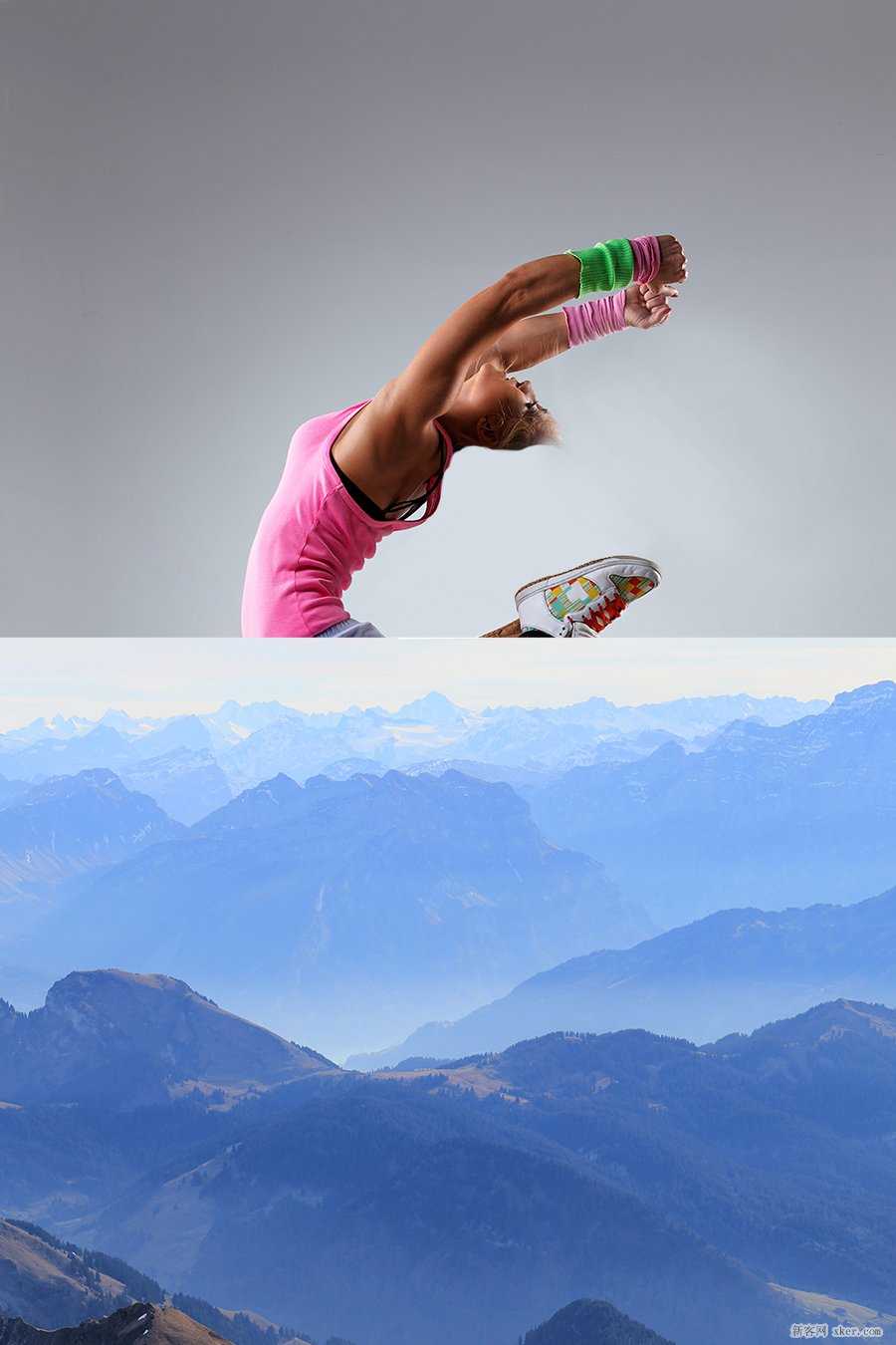 ‘Photoshop给人物照片添加翅膀教程‘