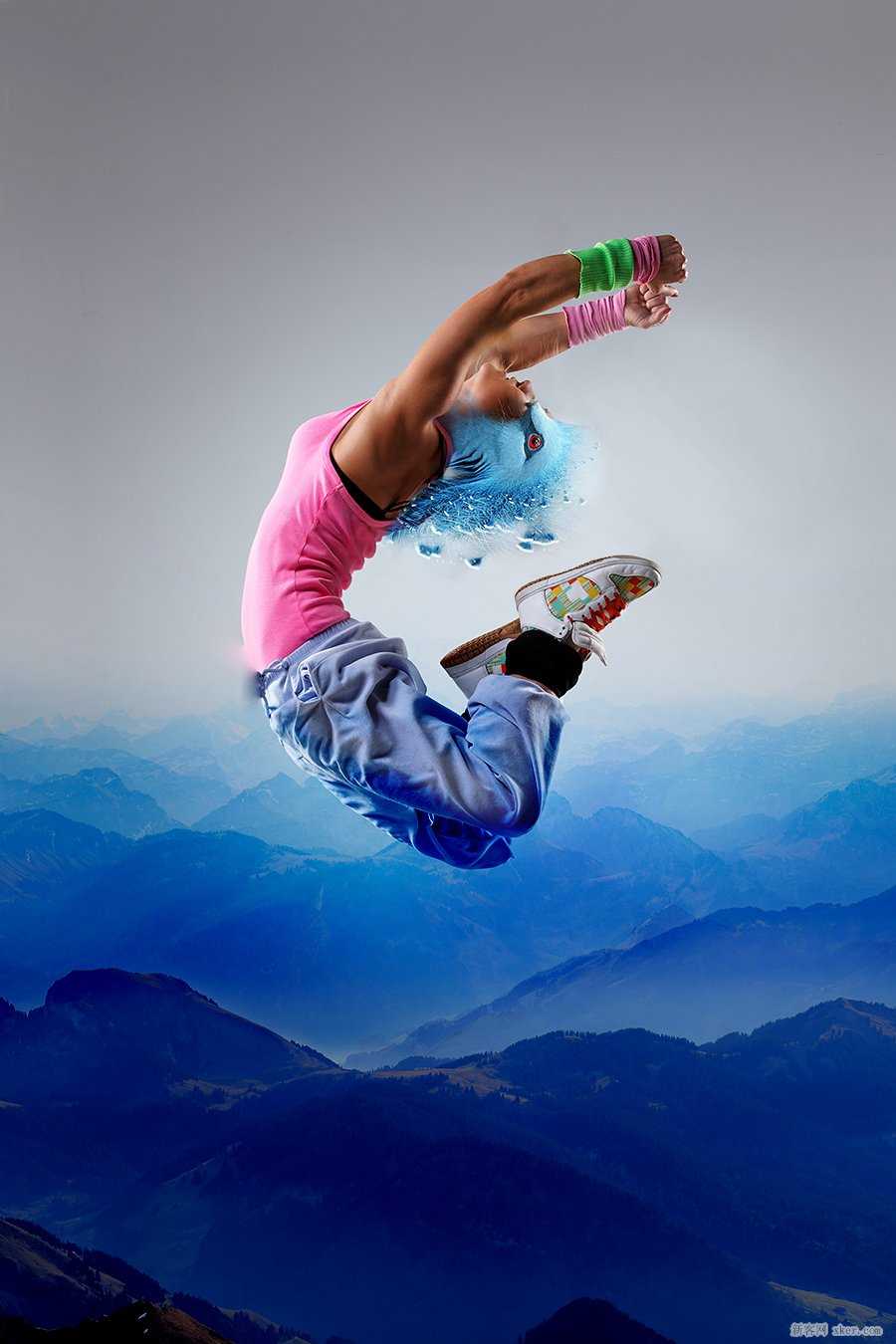 ‘Photoshop给人物照片添加翅膀教程‘