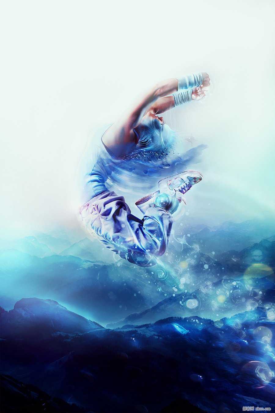 ‘Photoshop给人物照片添加翅膀教程‘