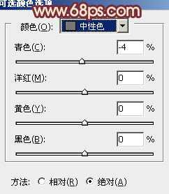 ‘Photoshop将外景人物图片增加上柔美的暖褐色‘
