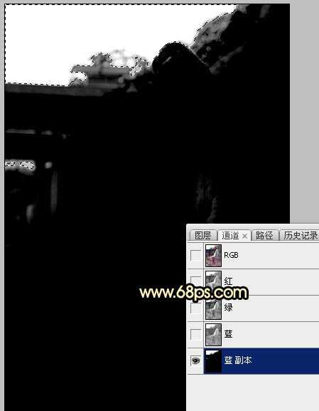 ‘Photoshop为阴天泛白人物图片调出梦幻霞光效果‘