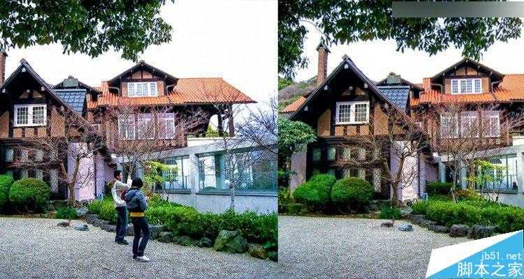 ‘Photoshop快速去除数码照片中的游客路人‘