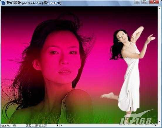 Photoshop CS3制作巨星章子怡曼妙的舞姿