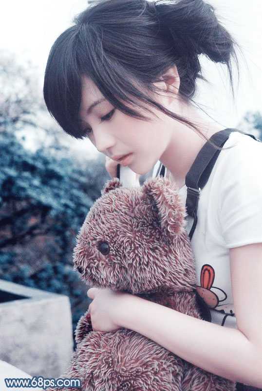 ‘Photoshop为偏暗的美女图片调制出红润效果‘