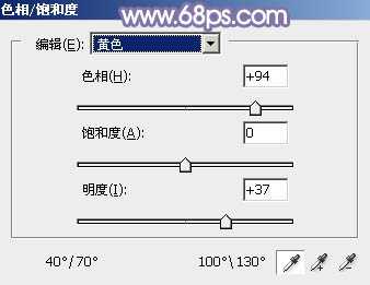 ‘Photoshop为绿草中的美女加上梦幻的青蓝色‘